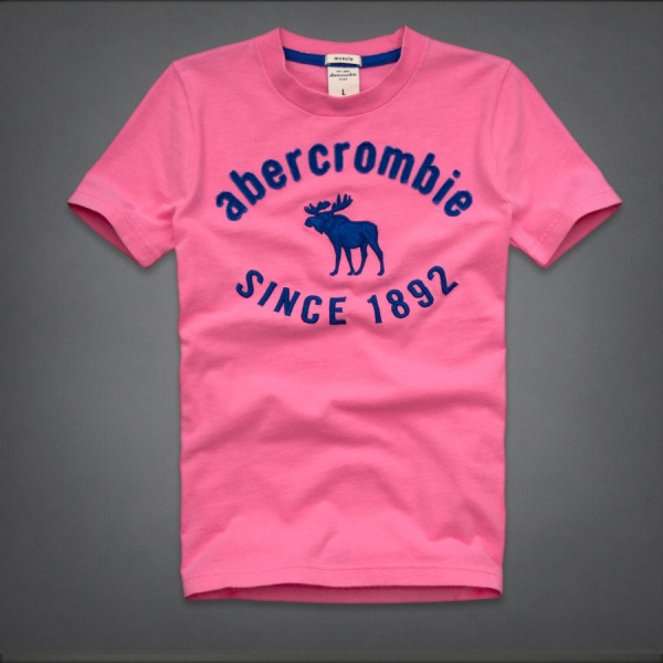Abercrombie Fitch Hombres De Cuello Redondo Corto Remera AF5366